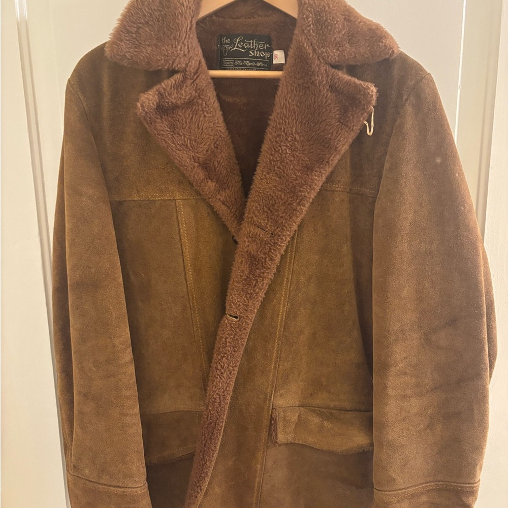 70’s Sears Brown Suede Military Field Jacket